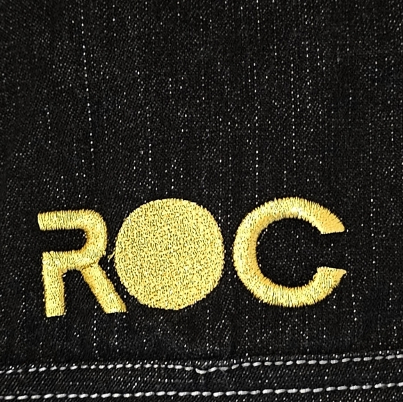 Rocawear Black and Yellow Hooded Denim Toddler Jacket Sz 12 Months - Picture 7 of 7